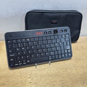 TUMI Travel Mini Wireless Keyboard w/ballistic Nylon Case Black Tested
